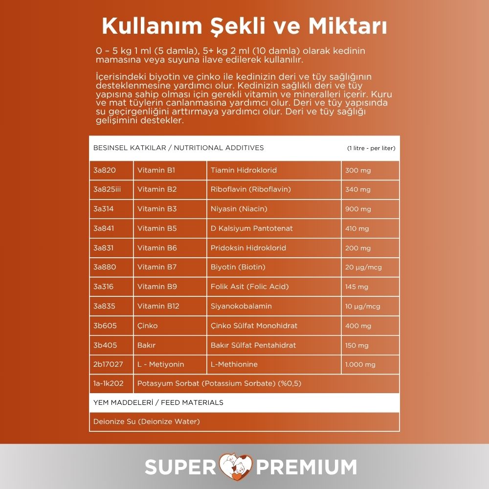 resimler/genel/Oprobiotic PlusB Kediler İçin Tüy Dökülmesini Azaltıcı Damla 50ml (TÜY DÖKÜMÜ ÖNLEYİCİ)