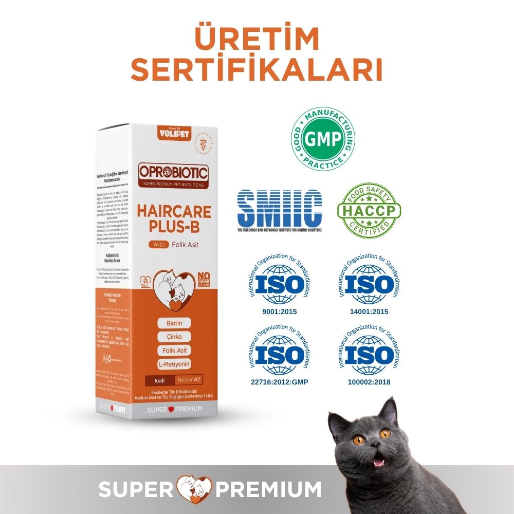 resimler/genel/Oprobiotic PlusB Kediler İçin Tüy Dökülmesini Azaltıcı Damla 50ml (TÜY DÖKÜMÜ ÖNLEYİCİ)